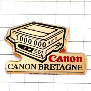 ピンバッジ・キャノン印刷コピー機ゴールド金色 CANON