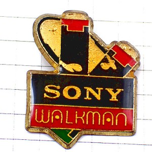 ピンバッジ・ソニーSONYのウォークマン電池ミュージック音楽 SONY WALKMAN