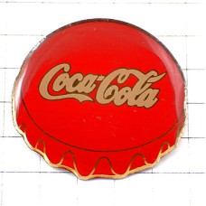 ピンバッジ・コカコーラ赤い栓 COCA-COLA