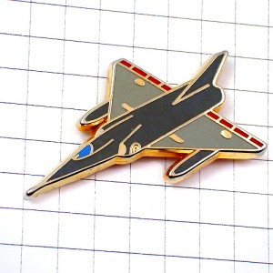 ピンバッジ・ダッソー社ミラージュ戦闘機グレー灰色の飛行機 DASSAULT MIRAGE MIRAGE-4