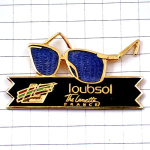 ピンバッジ・ルブソル眼鏡フランス製サングラス金縁フレーム LOUBSOL