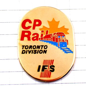 ピンバッジ・赤い機関車カナディアンパシフィック鉄道カナダ太平洋鉄道  CPRAIL CANADIAN-PACIFIC