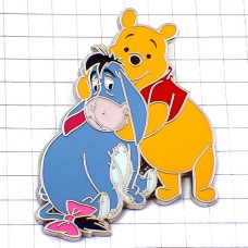 ピンバッジ・くまのプーさん熊イーヨー青いロバ驢馬ディズニー WINNIE-THE-POOH EEYORE