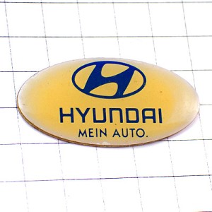 ピンバッジ・ヒュンダイ車ロゴＨ現代 HYUNDAI KOREA