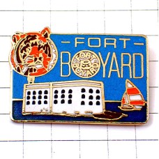 ピンバッジ・虎ヨット船ボイヤー砦ボルドー建物 FORT-BOYARD