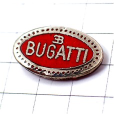 ピンバッジ・ブガッティ車ロゴ赤Ｂエンブレム BUGATTI FRANCE