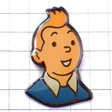 ピンバッジ・タンタンの冒険バンドデシネ主人公 TINTIN HERGE