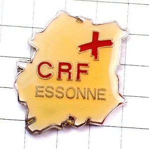 ピンバッジ・赤十字社人道団体エソンヌ県 CROIX-ROUGE-FRANCAISE CRF RED-CROSS