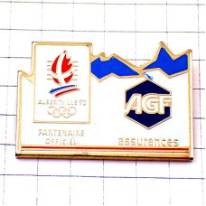 ピンバッジ・アルベールビル五輪アルプス雪山オリンピック冬季ビンテージ中古品 ALBERTVILLE SAVOIE 1992 AGF