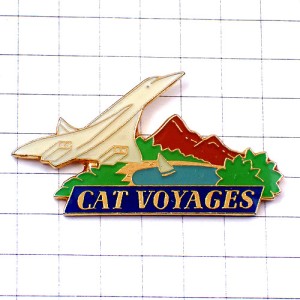 ピンバッジ・コンコルド音速飛行機ヨット湖畔ボート帆船 CAT-VOYAGES CONCORDE