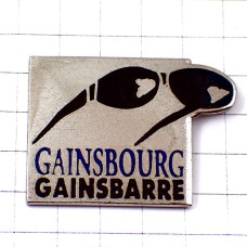 ピンバッジ・セルジュゲンスブール眼鏡サングラス歌手 SERGE-GAINSBOURG GAINSBARRE