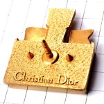 ピンバッジ・ミスディオール香水クリスチャンディオール壜ボトル型ゴールド金色 CHRISTIAN-DIOR MISS-DIOR