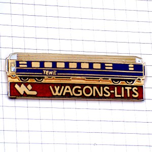 ピンバッジ・国際寝台車会社ワゴンリー鉄道トレイン車両  WAGONS-LITS TRANS-EURO-NUIT