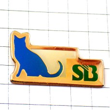 ピンバッジ・青いネコ猫ブルーＳＢ