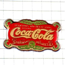 ピンバッジ・コカコーラ飲み物レトロ看板 COCA-COLA DELICIOUS