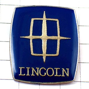 ピンバッジ・リンカーン車エンブレム四角 LINCOLN