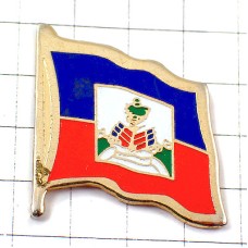 ピンバッジ・ハイチ国旗２色赤と青 HAITI FLAG