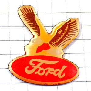 ピンバッジ・フォード車ワシ鷲イーグル鳥 FORD USA