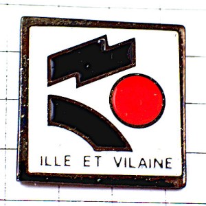 ピンバッジ・イル＝エ＝ヴィレーヌ県 ILLE-ET-VILAINE DEPARTEMENT FRANCE