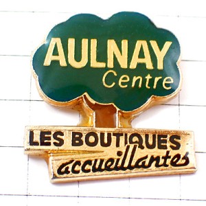 ピンバッジ・みどりの木グリーン緑 AULNAY