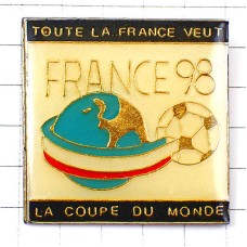 ピンバッジ・ワールドカップサッカー球フランス大会1998年 FRANCE98 WORLDCUP 1998