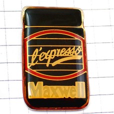 ピンバッジ・エスプレッソコーヒー珈琲豆マクスウェル EXPRESSO MAXWELL