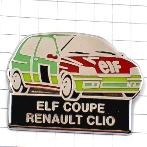 ピンバッジ・ルノークリオELF/エルフ石油レース仕様の車 RENAULT FRANCE