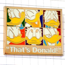 ピンバッジ・ドナルドダックくるくる変わる表情６つ東京ディズニー DONALD