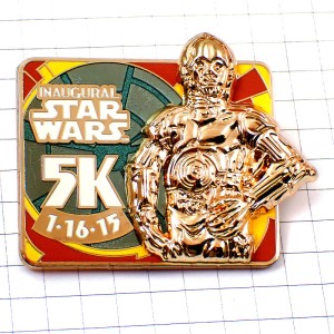 ピンバッジ・スターウォーズ5KロボットC3POゴールド金色ディズニーSTARWARS