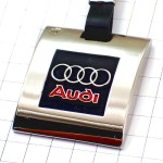 キーホルダー・アウディ車４つの輪シルバー銀色 AUDI GERMANY