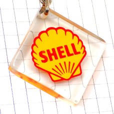 キーホルダー・シェル石油オイル黄色い二枚貝 SHELL ENGLAND