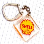 キーホルダー・シェル石油オイル黄色い二枚貝 SHELL ENGLAND