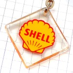 キーホルダー・シェル石油オイル黄色い二枚貝 SHELL ENGLAND