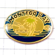 ピンバッジ・ヤシの木ジャマイカ船モンテゴ湾 MONTEGO JAMAICA