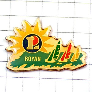 ピンバッジ・ヨット船ボート太陽ルクレールＬ ROYAN