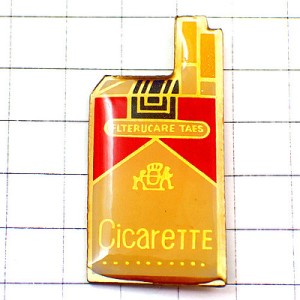 ピンバッジ・タバコ紙パック入り煙草 MARLBORO CICARETTE CIGARETTE