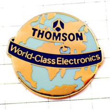 ピンバッジ・地球トムソン電器 THOMSON-ELECTRONICS