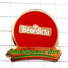 ピンバッジ・赤い丸トマトソース BENEDICTA HEINZ