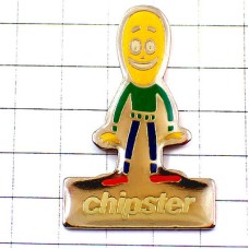 ピンバッジ・チップスター緑の服のジャガイモくん CHIPSTER