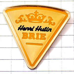 ピンバッジ・ブリー王冠チーズ会社 HENRI-HUTIN BRIE