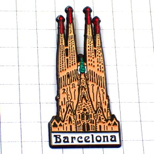 ピンバッジ・サグラダファミリア教会スペインのバルセロナ BARCELONA SAGRADA-FAMILIA CATHEDRAL SPAIN