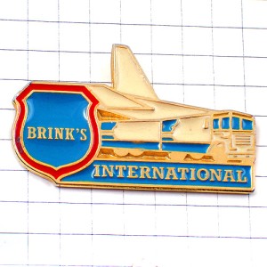 ピンバッジ・飛行機や鉄道ブリンクス貴重品警備輸送会社の紋章 BRINKS-INTERNATIONAL BRINKS SECURITY