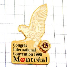 ピンバッジ・ライオンズクラブＬモントリオール白い鳥 LIONS-CLUB MONTREAL CANADA 1996