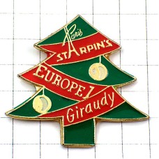 ピンバッジ・もみの木クリスマスツリー  CHRISTMAS-TREE EUROPE1 STARPINS