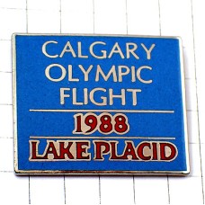 ピンバッジ・カルガリー五輪オリンピック1988年レイクプラシッド中古品ビンテージ CALGARY-1988 CANADA LAKE-PLACID USA