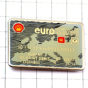 ピンバッジ・シェル石油のカード銀行 SHELL ENGLAN EUROPE