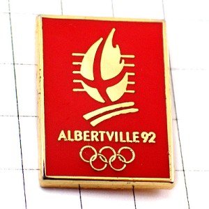 ピンバッジ・アルベールビル五輪オリンピック冬季ビンテージ中古品 ALBERTVILLE 1992