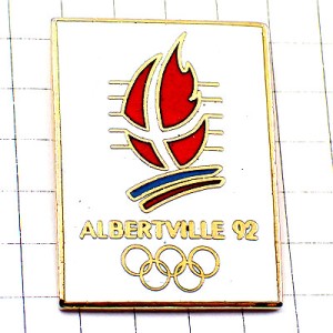 ピンバッジ・アルベールビル五輪オリンピック冬季1992年ビンテージ中古品 ALBERTVILLE SAVOIE FRANCE