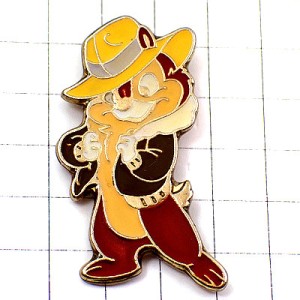 ピンバッジ・アロハシャツ姿リスのチップとデール栗鼠ディズニー CHIP-AND-DALE