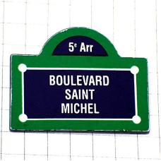 ピンバッジ・サンミッシェル通りパリ５区 BOULEVARD-SAINT-MICHEL PARIS FRANCE